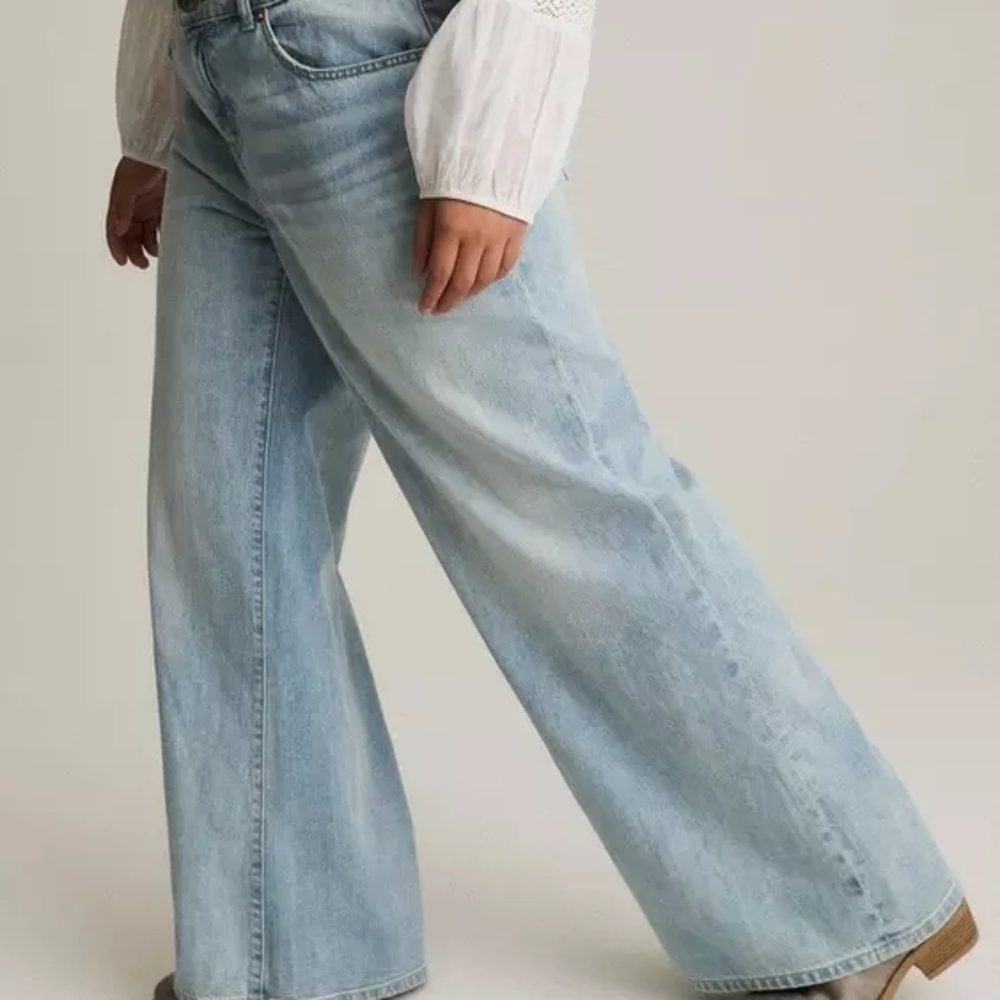 Torrid Festi Light Blue Wide-Leg Women Jeans - Picture 5 of 6